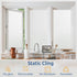 rabbitgoo Window Privacy Film, Non-Adhesive Frosted Glass Window Film for Bathroom, Static Cling Heat Blocking Stickers for Home Indoor Opaque Fro...