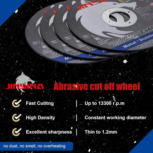 Cut Off Wheels 12 PCS, 4 1/2 Inch Metal and Stainless Steel Cutting Wheel, Fast Cutting Disc for Angle Grinder (4-1/2 x .045 x 7/8inch) 10+2pcs...