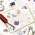 OIIKI 225 PCS Cat Scrapbook Stickers, Mini Size Laptop Stickers Decals, DIY Decoration Stickers for Scrapbook, Laptop, Travel Case, Calendars (5 P...