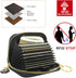 CONISY Cute Credit Card Holder for Women, Small Leather Zipper RFID Card Case Wallet with Removable Keychain...