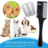 3 Pcs Pet Dog Cat Razor Comb with 50 Pcs Replacement Razors Hair Cutter Comb Cutting Scissors Hair Trimmer Comb Tool Grooming Dog Cat Double Sided...