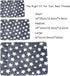 Soft Pad Dog Bed Mat, Thicken Warm, Star Pattern, Reversible, Fluffy Pet Dog Sleeping Mattress, Blue, Large...