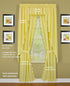 Today's Curtain, Orleans Scallop Curtain, Buttercup 63" Swagger Pair, 80" W x 63" L, Buttercup...