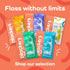 Plackers Twin-Line Dental Flossers, Advanced Whitening and Dual Action Flossing System, Easy Storage, Super Tuffloss, 2X The Clean, Cool Mint Flav...