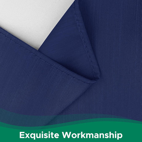 Biscaynebay Wrap Around Bed Skirts for Queen Beds 15" Drop, Navy Adjustable Elastic Dust Ruffles Easy Fit Wrinkle & Fade Resistant Silky Luxurious...