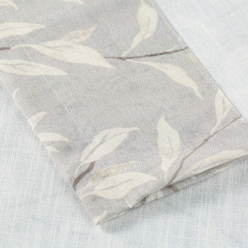 VOGOL Window Short Curtains Valances for Bedroom Dining Room, Rod Pocket Rustic Style Lovely Leaf Print Small Curtain Drapes Valance for Cafe Room...