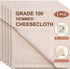 Cheese Cloths, 5 PCS Precut 20x20 Inch, Grade 100 Hemmed Cheesecloth for Straining Cooking, Fine Mesh Cloth Strainer Reusable, 100% Unbleached Cot...