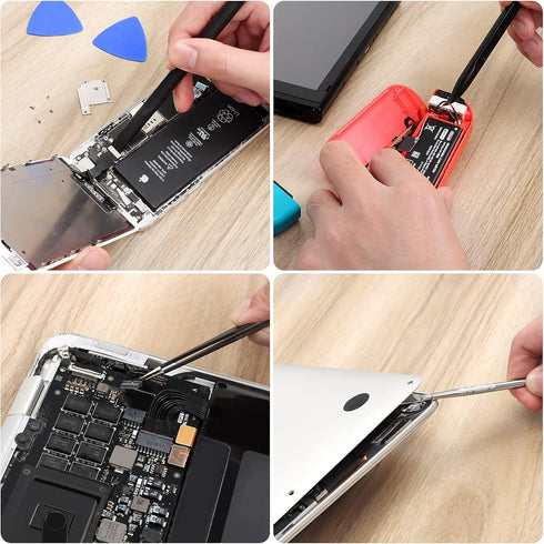 STREBITO Spudger Pry Tool Kit 12 Piece Opening Tool, Metal & Plastic Spudger Tool Kit, Prying Cleaning & Open Tool for iPhone, Laptop, iPad, Cell ...