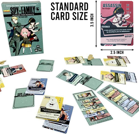 KESS ‘Spy X Family: Mission for Peanuts’ Board Game for Players 3-5, Indoor Fun, Ages 10 & Up, Playtime 20-30 Mins, Japanese Manga Anime...