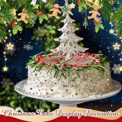 250 Grams Christmas Fake Chocolate Candy Sprinkles Tiny Polymer Clay Embellishments Xmas Polymer Clay Slices Soft Clay DIY Decoration for Resin Na...