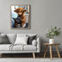 Posterizer 1 pcs-funny cute highland cow reading on toilet 3-Bathroom Restroom Art-Art for Animal Lovers-Decor for Home & Office- unframed wall ar...