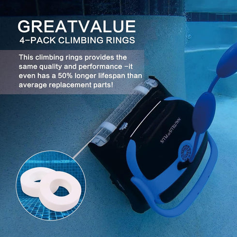 Pool Cleaner Climbing Ring 6101611-R4 for Dolphin Maytronics Nautilus Robot Compatible M200 M400 M500 Nautilus/CC Plus DX3/DX4/DX6 Climbing Ring R...