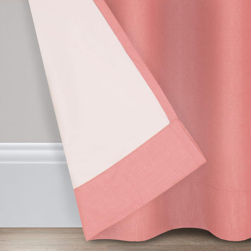 ECLIPSE Kendall Modern Blackout Thermal Rod Pocket Window Curtain for Bedroom or Living Room (1 Panel), 42 X 63, Coral...