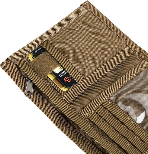 EXCELLENT ELITE SPANKER Nylon Trifold Wallet for Men ID Card Holder Tactical Military Wallet with Coin Pocket Outdoor Wallet...