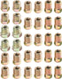 32PCS Brake Line Fittings,Brass Brake Line Fittings Kit,Metric Brake Line Invert Flare Fittings Brake Line Fittings Assortment,Brake Line Fitting ...