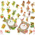 90 Pieces Fairy Stickers for Scrapbook, Transparent Flower Fairy Patch for Scrapbooking Hand Ledger Phone Case Laptop Diary DIY Crafts - (Undertin...