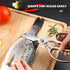 Kitchen Scissors Stainless Steel Multi Function Food Shears with Nutcracker Bottle Opener Ultra Sharp Utility Kitchen Scissor with Fish Scale Scra...