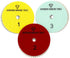 3 Step Diamond Polishing Pads - Wet or Dry - Granite, Quartz, Marble, Concrete, Terrazzo - High Temperature Resistance - White Resin - 4'' Hook an...