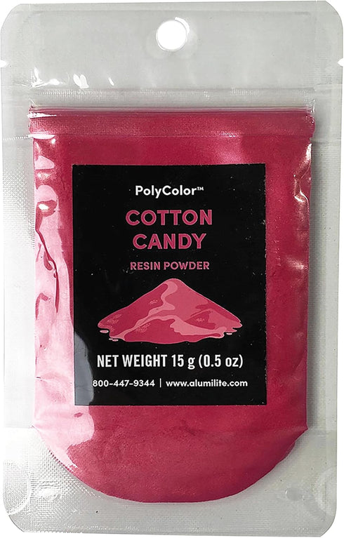 PolyColor Mica Powder for Epoxy Resin Kits 15 grams, Cotton Candy Metallic Effects Pigment Dye Powder Casting Resin, Arts and Crafts, Great For Je...