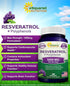 aSquared Nutrition Natural Resveratrol with Red Wine Extract - 180 Capsules - Trans Resveratrol Antioxidant Supplement Pills for Pure Heart Health...