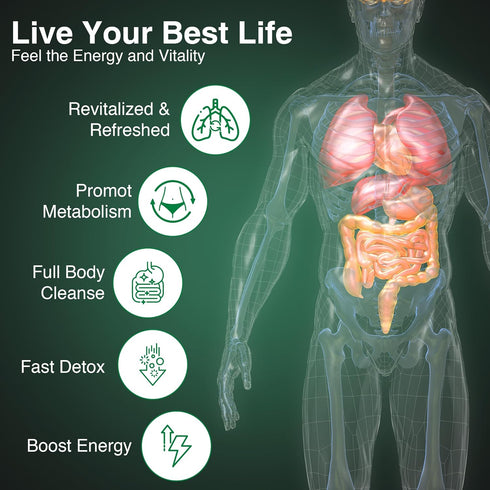 Complete Body Cleanse - Advanced Formula - Detox & Liver Cleanse - Goldeal Root- Burdock Root - Detox & Liver Repair, All Natural Toxins Remover, ...