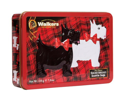 Walker's Shortbread Scottie Dog Shaped Cookies, All-Butter Shortbread Cookies, 7.8 Oz Gift Tin...