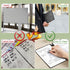 Whiteboard Notebook, Portable Dry Erase White Board Book Reusable Whiteboard Erasable Double-Sided Meeting Notebook with Marker Pen for Business O...