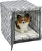 New World PeT Products Dog Crate Cover Featuring Teflon Fabric Protector, Dog Crate Cover Fits Midwest 24-Inch Dog Crates, Light Gray Designer Pat...