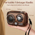 Gelielim Portable Radio AM FM, Bluetooth Speaker Retro Radio, Support USB/TF Card, Rechargeable Battery Operated, Suitable for Indoor&Outdoor, Gif...
