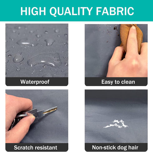 Dog Bed Cover 20Lx15Wx3H Inch.Waterproof Heavy Duty Durable Oxford Dog Bed Replacement Covers with Zipper.Washable Removable Pet Bed Mattress Prot...