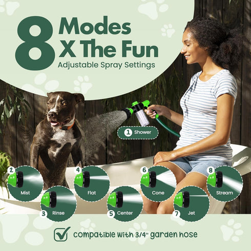 Soap & Shampoo Dispenser for Pet Wash and Garden Hose Sprayer Nozzle...