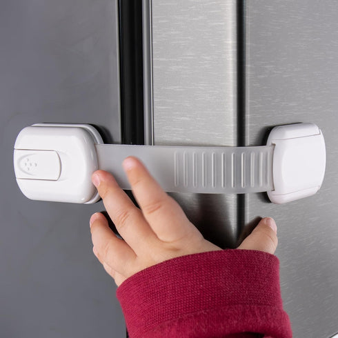 10-Pack Cabinet Locks Baby Proofing - Childproof Locks for Cabinets, Drawers, Cupboard, Refrigerator, Toilet Seat, Trash Can, Dishwasher...