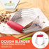 Spring Chef Dough Blender, Top Professional Pastry Cutter, Heavy Duty Baking Tool with Stainless Steel Blades, Medium Size, Red...