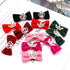 Dog Hair Crown Bows with Clips for Small Dogs, Bulk 20pcs Cute Handmade Pet Dog Bows Girl Clips, Puppy Yorkie Dog Hair Grooming Bowknot Alligator ...
