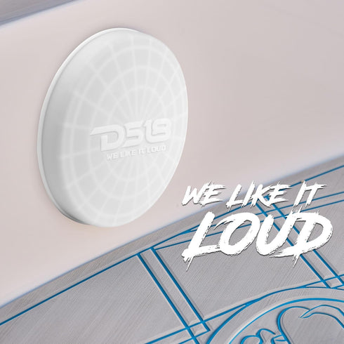 DS18 Hydro CS-6/WH 6.5" Silicone Marine Speaker Cover - Water, Dust and UV Rays Protection - Compatible with Tower Speakers - Great durability - S...