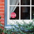 SABRE HS-SD Home Decals-5 Bright Red, Stop Sign Shaped Security Stickers...