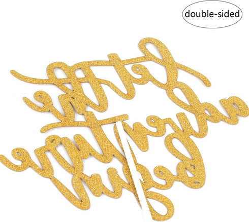 Let the Adventure Begin Cake Topper for Graduation Party Going Away Travel Themed Wedding Party Decorations...