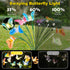 Solar Garden Lights, 2 Pack Butterfly Solar Lights Outdoor with Glowing Wings, Waterproof Solar Lights for Outside, Sway by Wind, Decor for Garden...