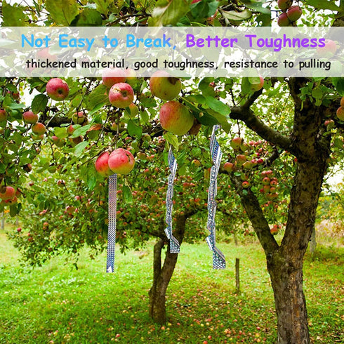 90M Bird Deterrent Tape, Holographic Ribbon, Reflective Tapes, Bird Scare Tape Garden Ribbon, Ideal for Gardens, Orchards, Lawns, Ponds...
