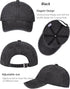 3 Pack Vintage Washed Cotton Adjustable Baseball Caps for Men Women Unstructured Low Profile Dad Hat...