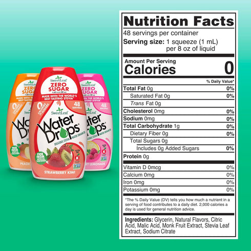 Sweetleaf Stevia Natural Water Drops Variety Pack...