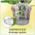 Orchid Breathable Slotted Clear Plastic Pot (4.5 inch (4 Pack))...