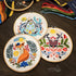 Hearthfire Hygge 3-Pack Beginner Embroidery Kit for Adults | Scandinavian Folk Art Hand Embroidery Kit for Beginners Adults | Fox, House, Flower E...