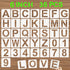 Alphabet Letter Stencils 6 Inch, 36 Pcs Reusable Plastic Letter Numbers Templates, Art Craft Stencil for Painting on Wood, Wall, Glass, Fabric, Ro...