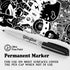 Ultra Fine Point Black Permanent Markers, 24 Pack Ultra Fine Point Black Permanent Marker set, Works on paper, Plastic, Stone, Glass, Metal...