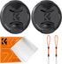 K&F Concept 52mm Front Lens Cap Cover Kit, 5-in-1 Center Pinch Lens Cover + Anti-Loss Keeper + Microfiber Cleaning Cloth Compatible with Canon, Ni...