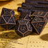 UDIXI Metal DND Dice Maze Carved D&D Dice Set 7PCS Copper Metal Dice with Leather Pouch for Dungeons and Dragons Role Playing Games...