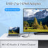 USB C to Hdmi Adapter for iPhone 15, USB 3.0 Hub 10Gbps Digital AV Adapter Thunderbolt 3 4 to HDMI 4k Converter, 100W PD Fast Charging, Compatible...