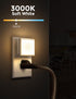 L LOHAS LED Night Lights Plug into Wall 2-Pack, 0.3W Plug in Night Light, Dusk to Dawn, 3000K Soft White, Bright Nightlight Auto-On/Off, for Adult...