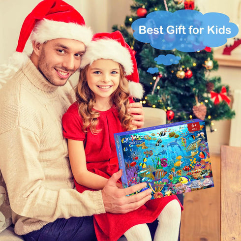 Puzzles for Kids Ages 6-8 8-10 Year Old - Ocean Underwater World, 200 Pieces Jigsaw Puzzles for Kids, Learning Educational Toys for Boys and Girls...